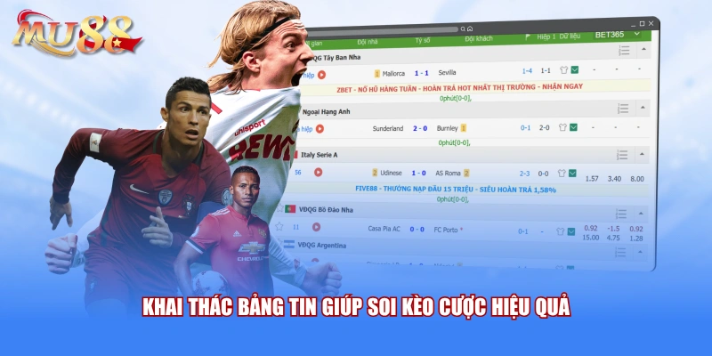 Khai thác bảng tin giúp soi kèo cược hiệu quả